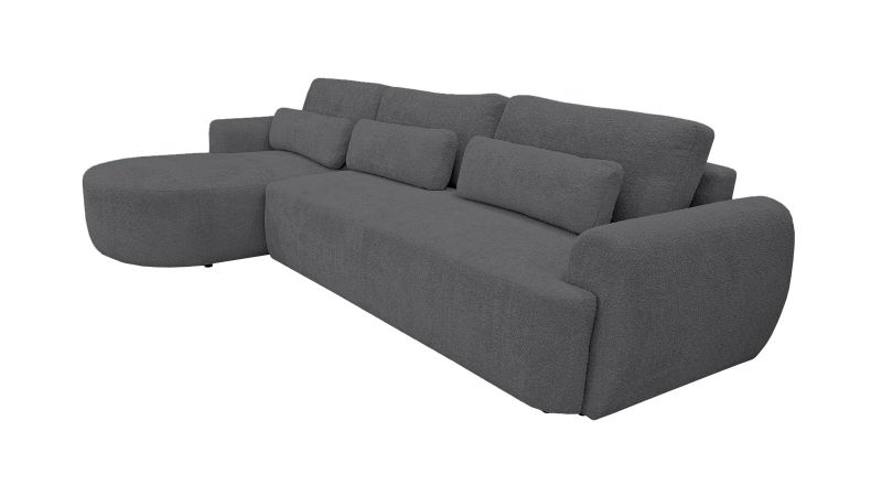 Canapé SAINT-GILLES XL angle convertible coffre méridienne à gauche