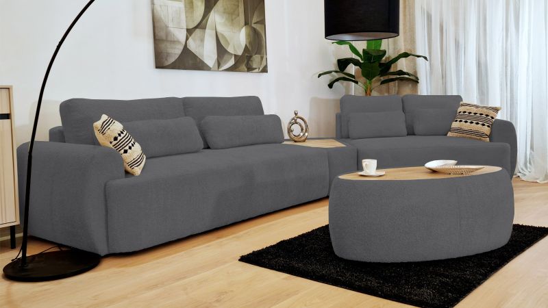 Canapé SAINT-GILLES Terminal convertible BAR angle 45° à droite