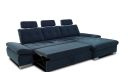 Carpentras canapé lit d'angle à droite bleu