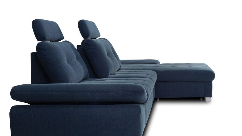 Carpentras canapé lit d'angle à droite tissu antitaches