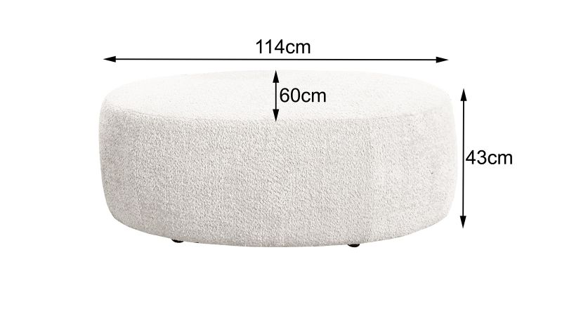 Pouf SAINT-GILLES Ellipse