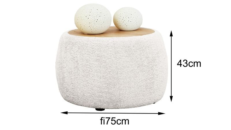 Table basse ronde SAINT-GILLES 75 cm