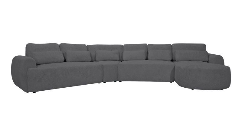 Canapé SAINT-GILLES XL convertible angle terminal gauche 45° - méridienne à droite