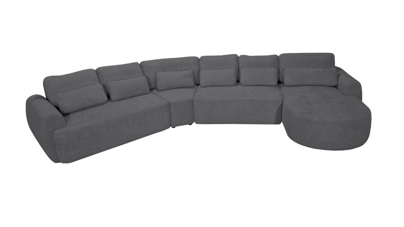 Canapé SAINT-GILLES XL convertible angle terminal gauche 45° - méridienne à droite