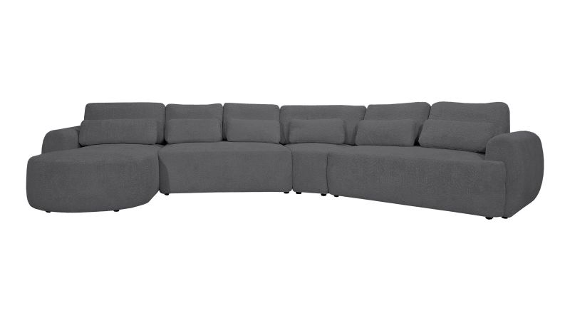 Canapé SAINT-GILLES XL convertible méridienne à gauche - angle terminal droite 45°