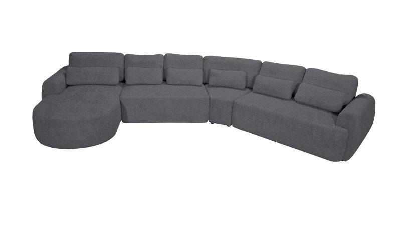 Canapé SAINT-GILLES XL convertible méridienne à gauche - angle terminal droite 45°