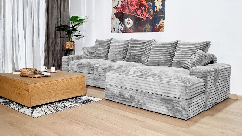 Canapé MOUGINS angle méridienne à droite