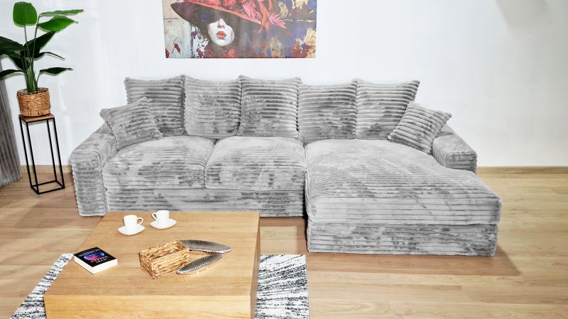 Canapé MOUGINS angle méridienne à droite