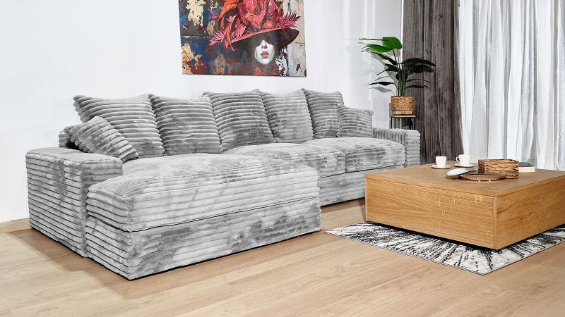 Canapé MOUGINS angle méridienne à gauche