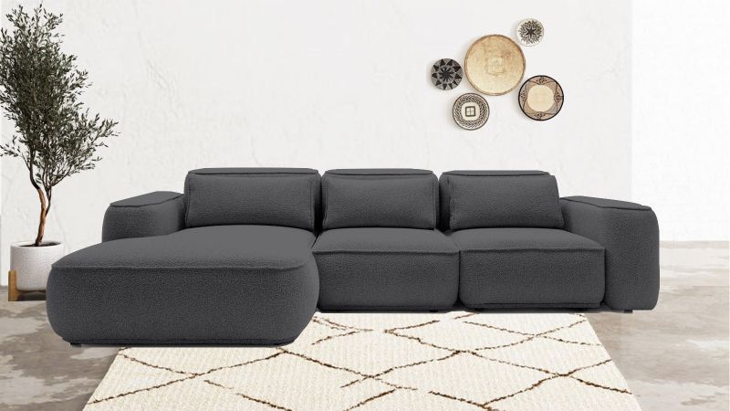 Canapé BOLLENE méridienne à gauche