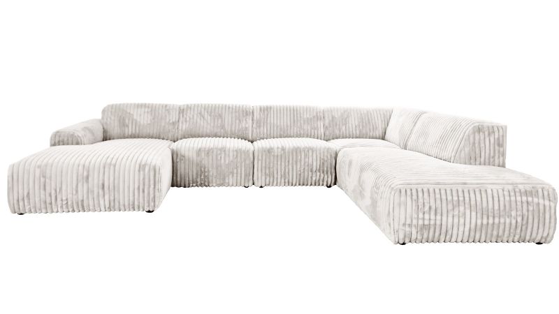 Canapé LEDENON Panoramique méridienne à gauche angle ouvert à droite