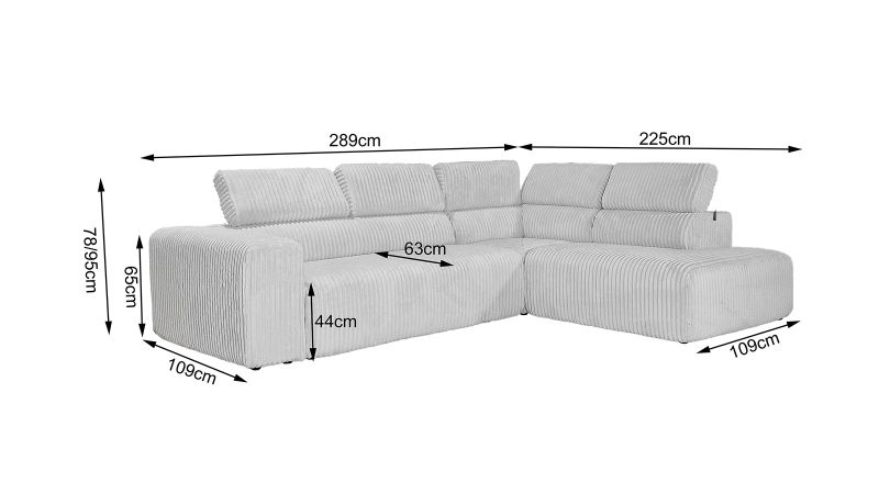 Canapé COMBAS angle terminal à droite