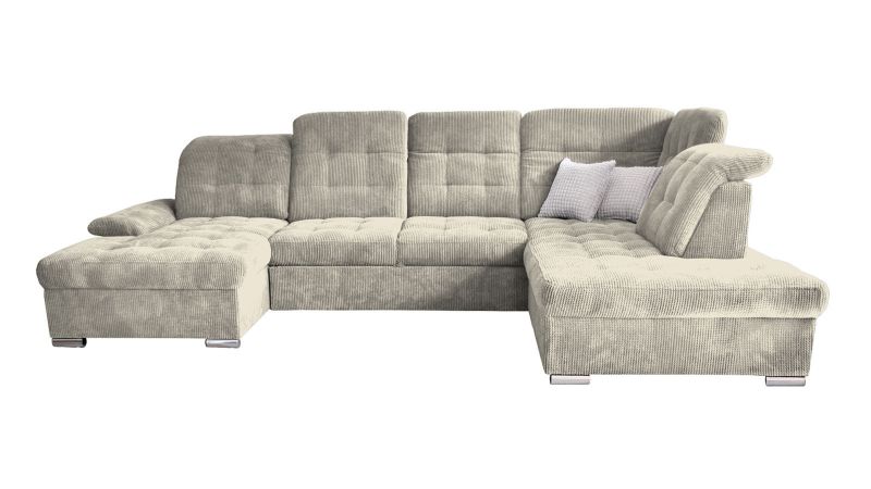 Canapé panoramique MONTPELLIER BIS méridienne à gauche avec dos avance - recule - GAMME OFFRE SPECIALE