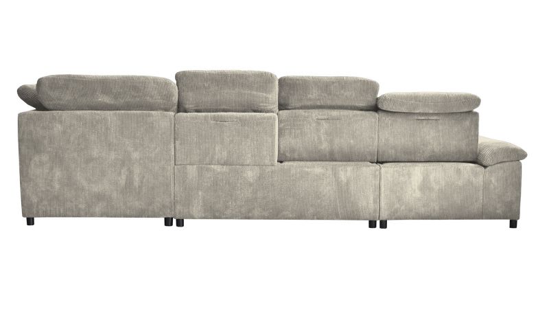 Canapé panoramique MONTPELLIER BIS méridienne à gauche avec dos avance - recule - GAMME OFFRE SPECIALE