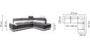MAZAN Canapé lit d'angle confort