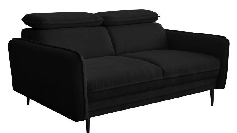 Canapé 2 places JUVIGNAC noir