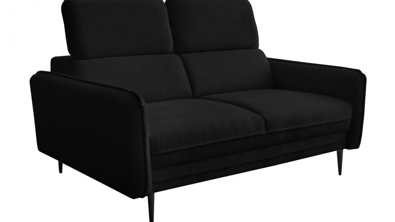 Canapé JUVIGNAC avec têtières noir