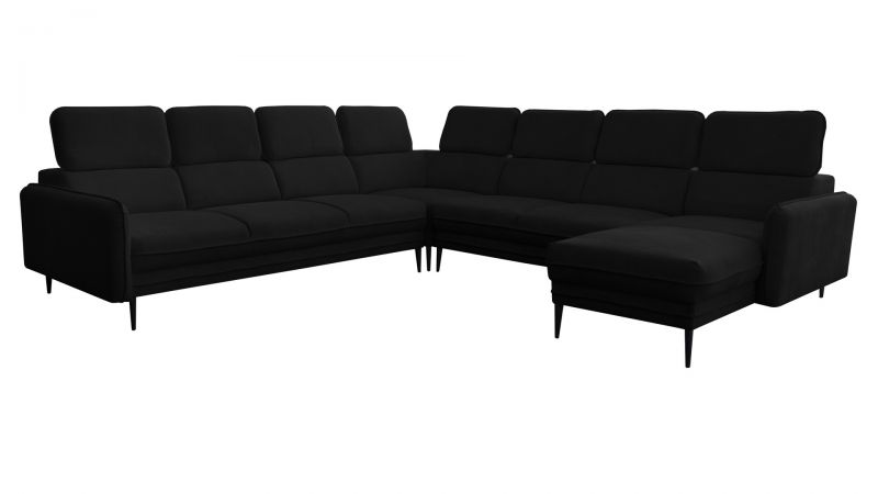 Canapé panoramique JUVIGNAC noir